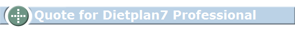 Quote for Dietplan7 Professional 